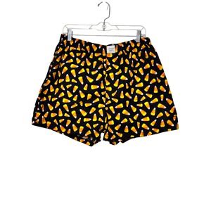 American Eagle Mens Halloween Candy Corn‎ Boxer Shorts Black Orange Large 35-38